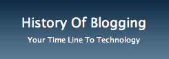 history of blogging