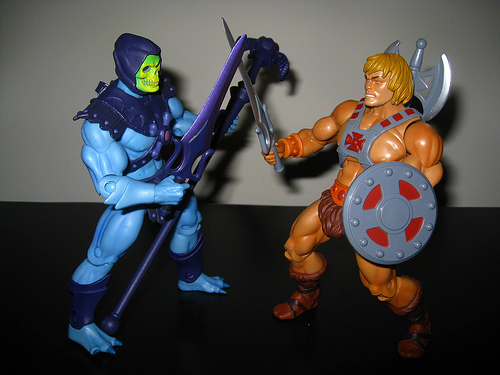 He-man and Skeletor