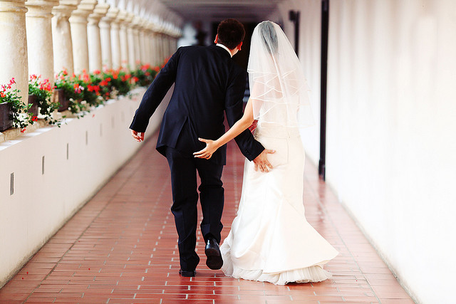 wedding butt grab